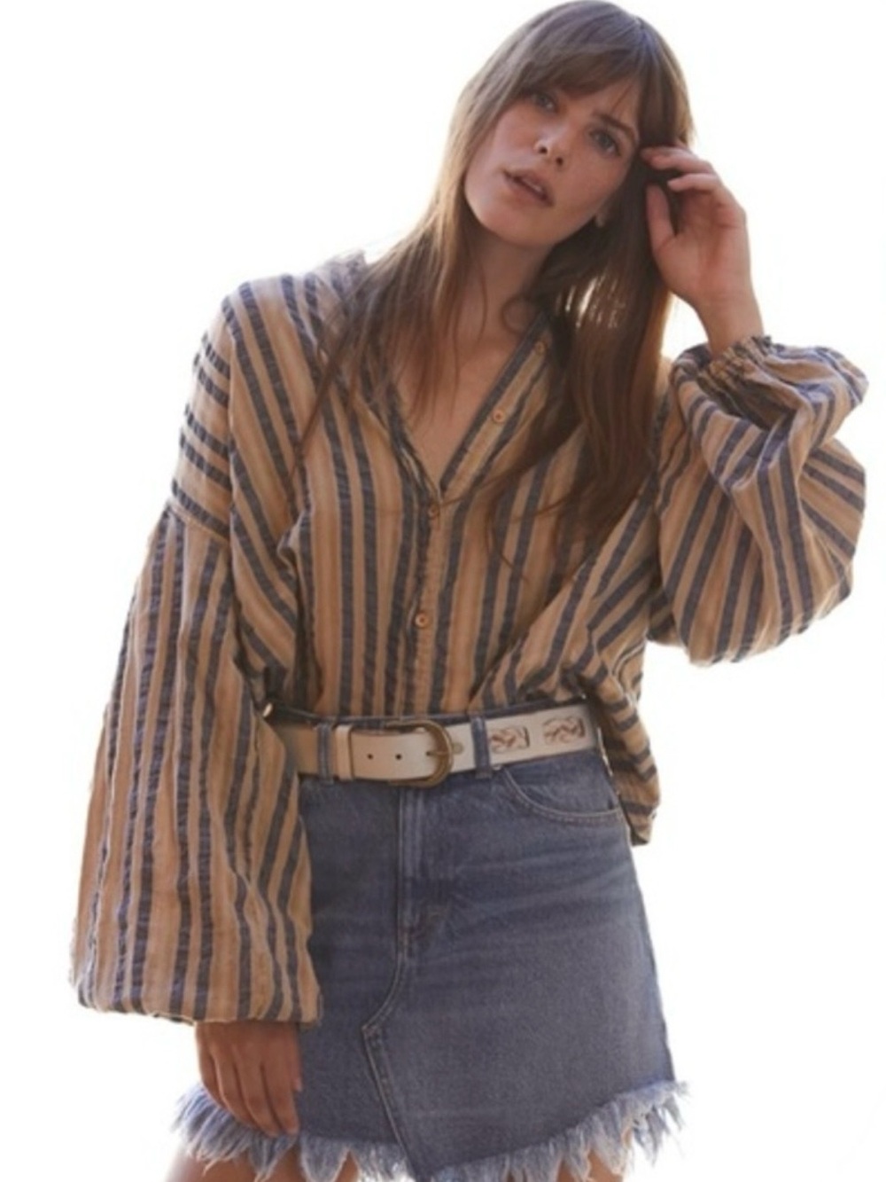 Free People We The Free Bailey Denim Mini Skirt